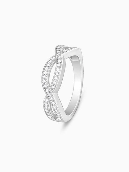 Silver Celtic Zirconia Ring