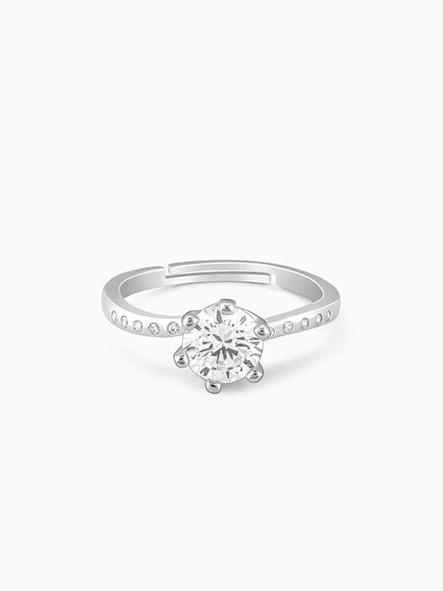 Silver Shine Wave Ring