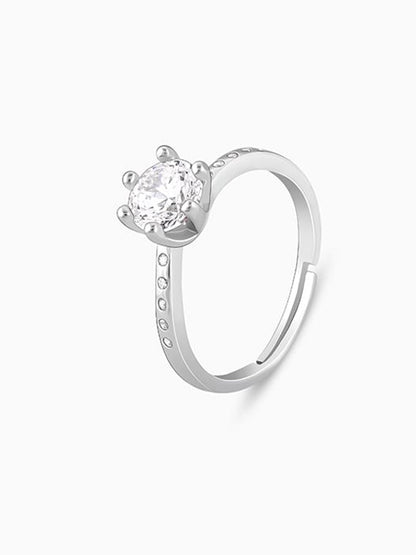 Silver Shine Wave Ring
