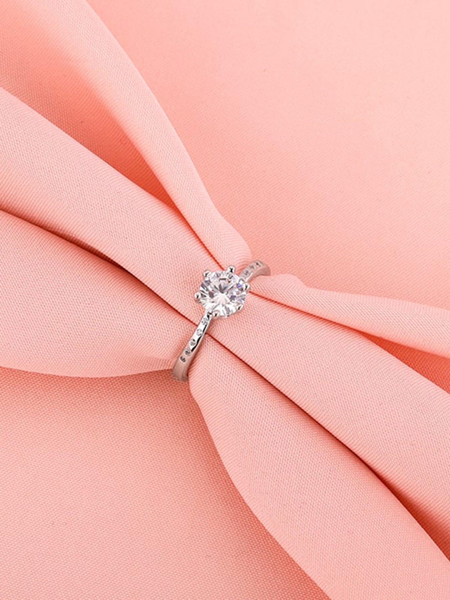 Silver Shine Wave Ring