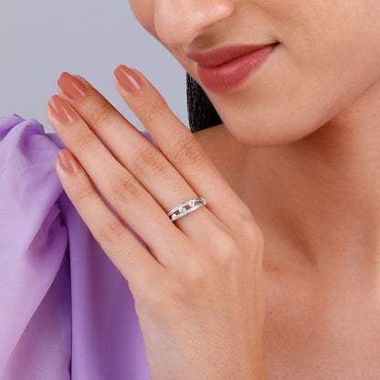 Silver Orion's Belt Ring