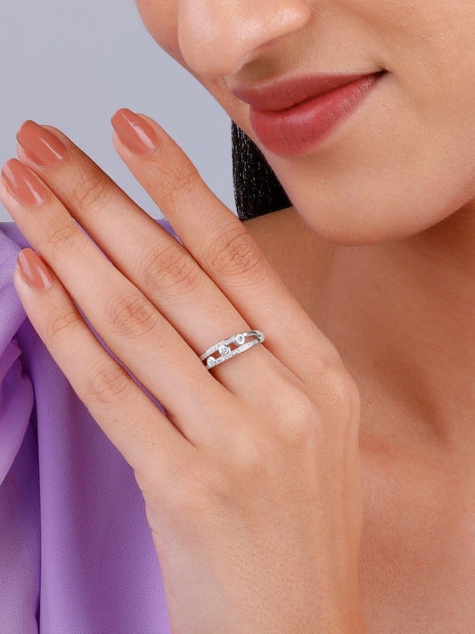 Silver Orion's Belt Ring