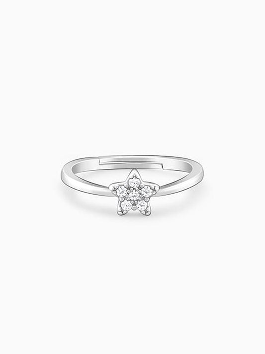 Silver Star Constellation Ring