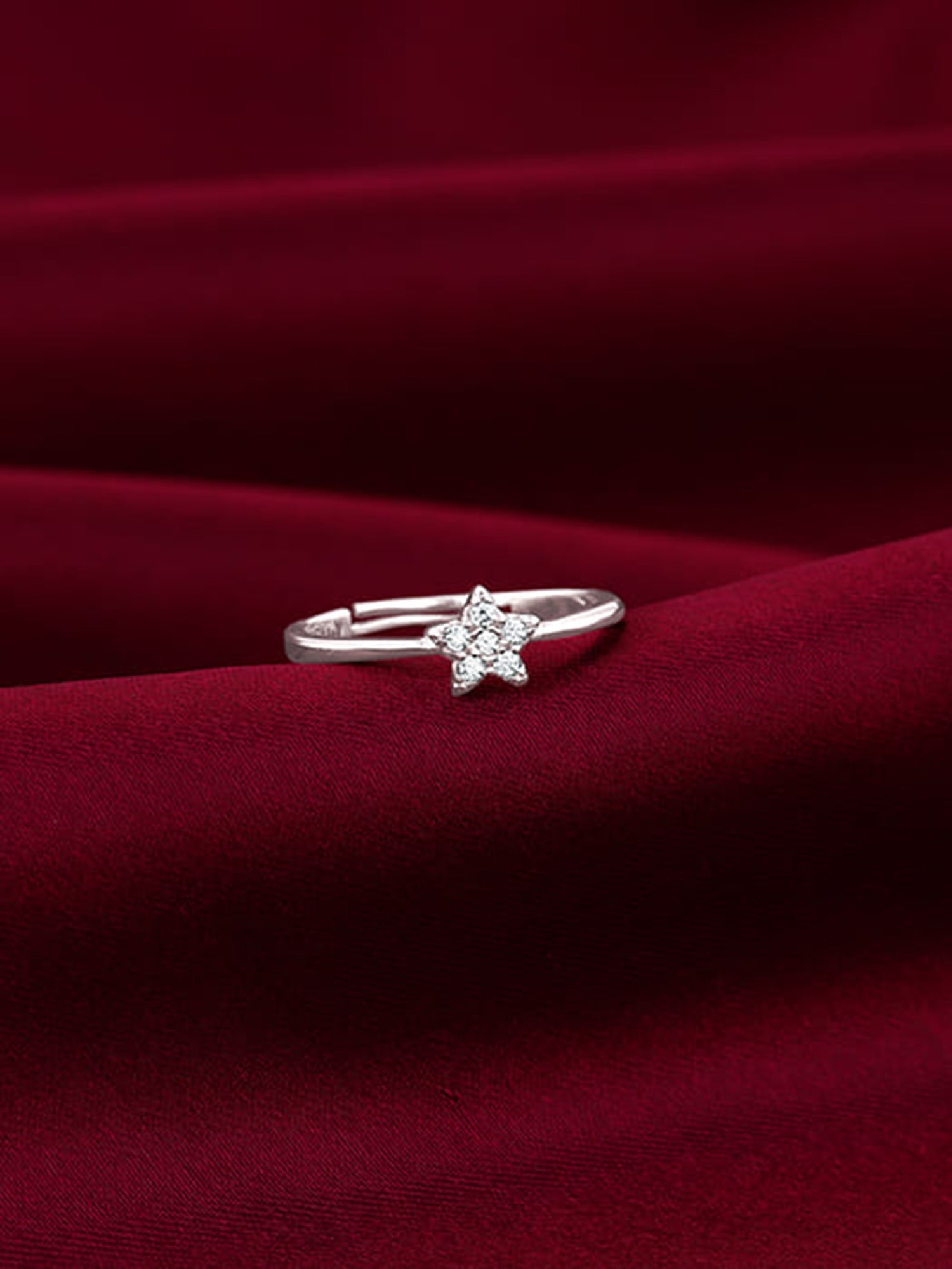 Silver Star Constellation Ring