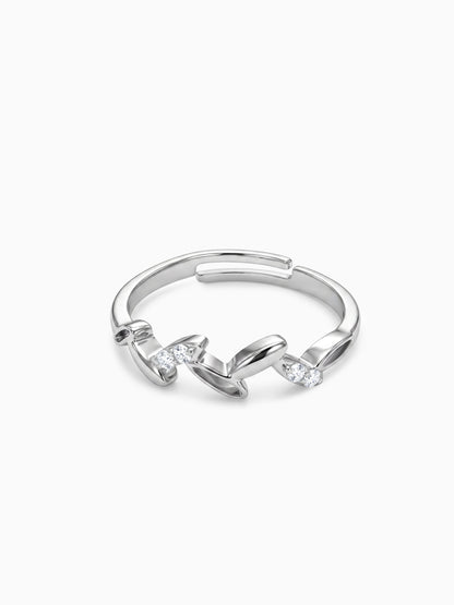 Silver Leaf Desire Ring