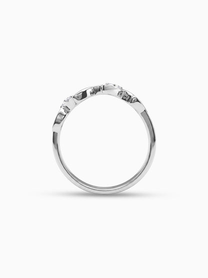 Silver Leaf Desire Ring