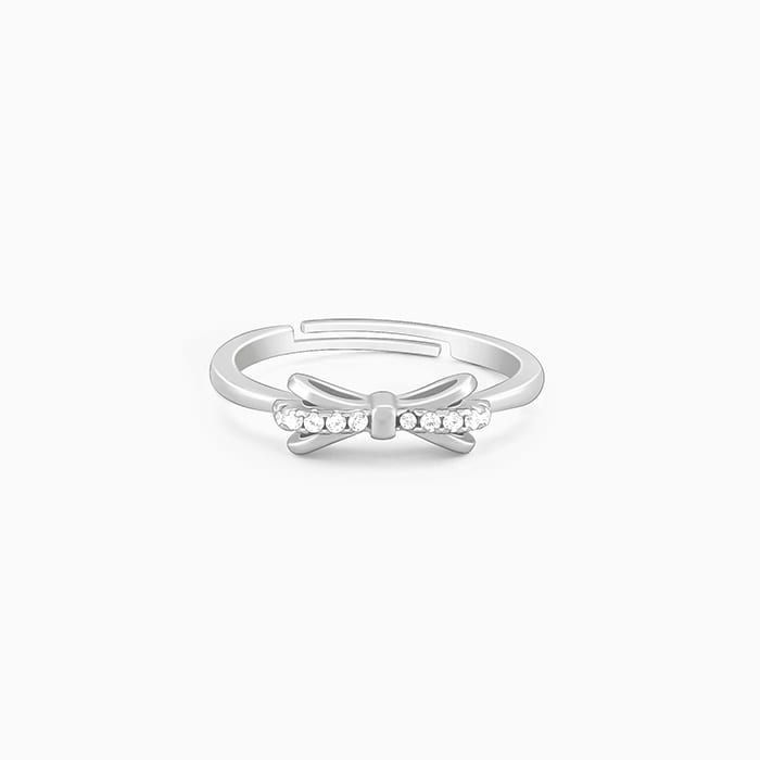 Silver Triple Bow Ring
