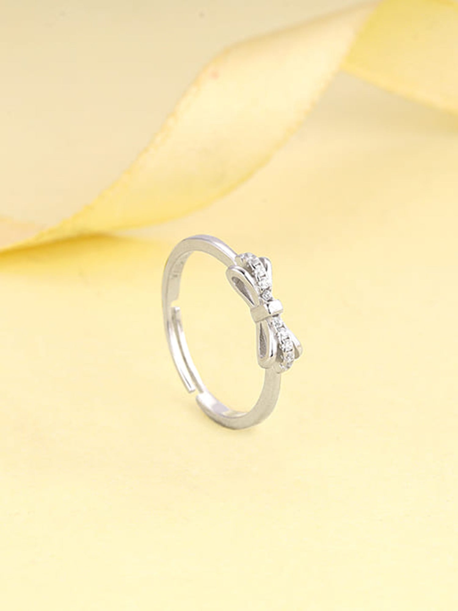 Silver Triple Bow Ring