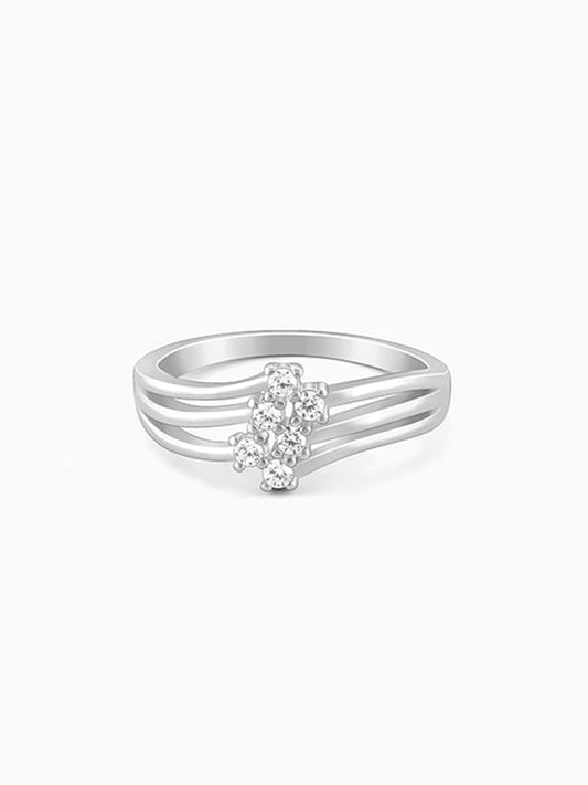 Silver Heavenly Stairs Ring