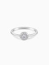 Silver Zircon Nebula Ring