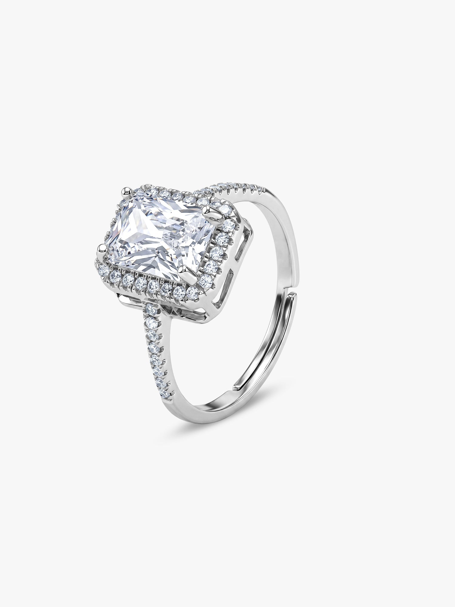 Silver Zircon Soul of Love Ring