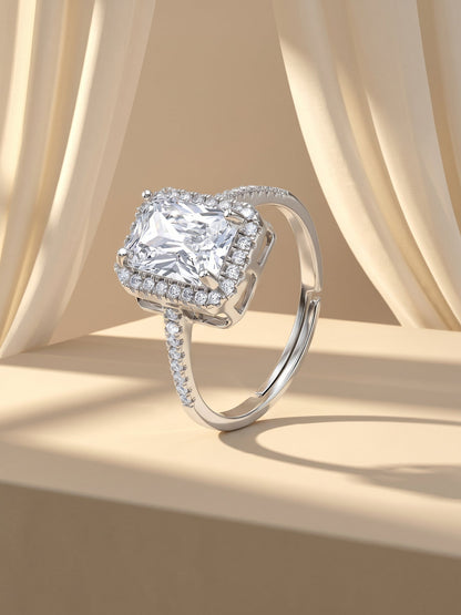 Silver Zircon Soul of Love Ring