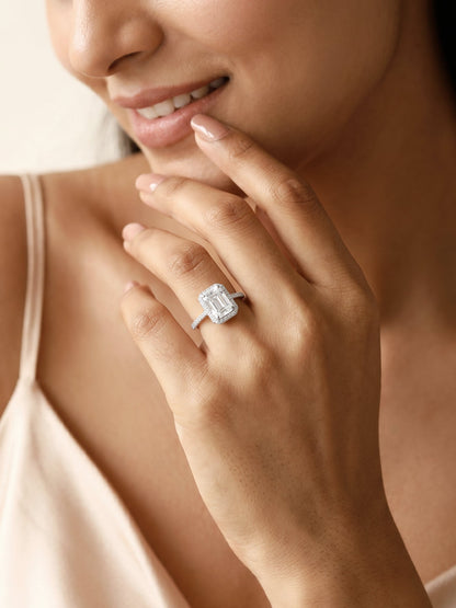 Silver Zircon Soul of Love Ring