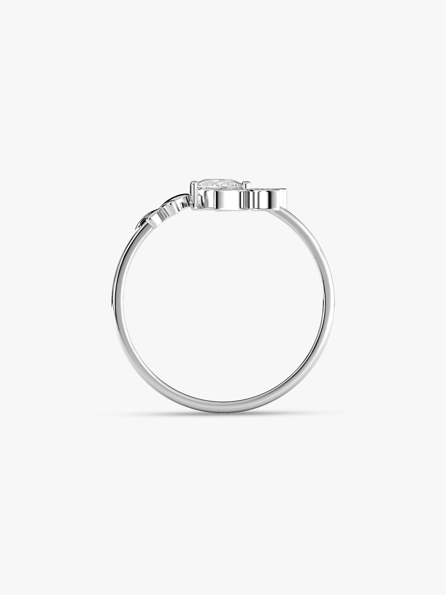 Silver Dazzling Butterfly Ring