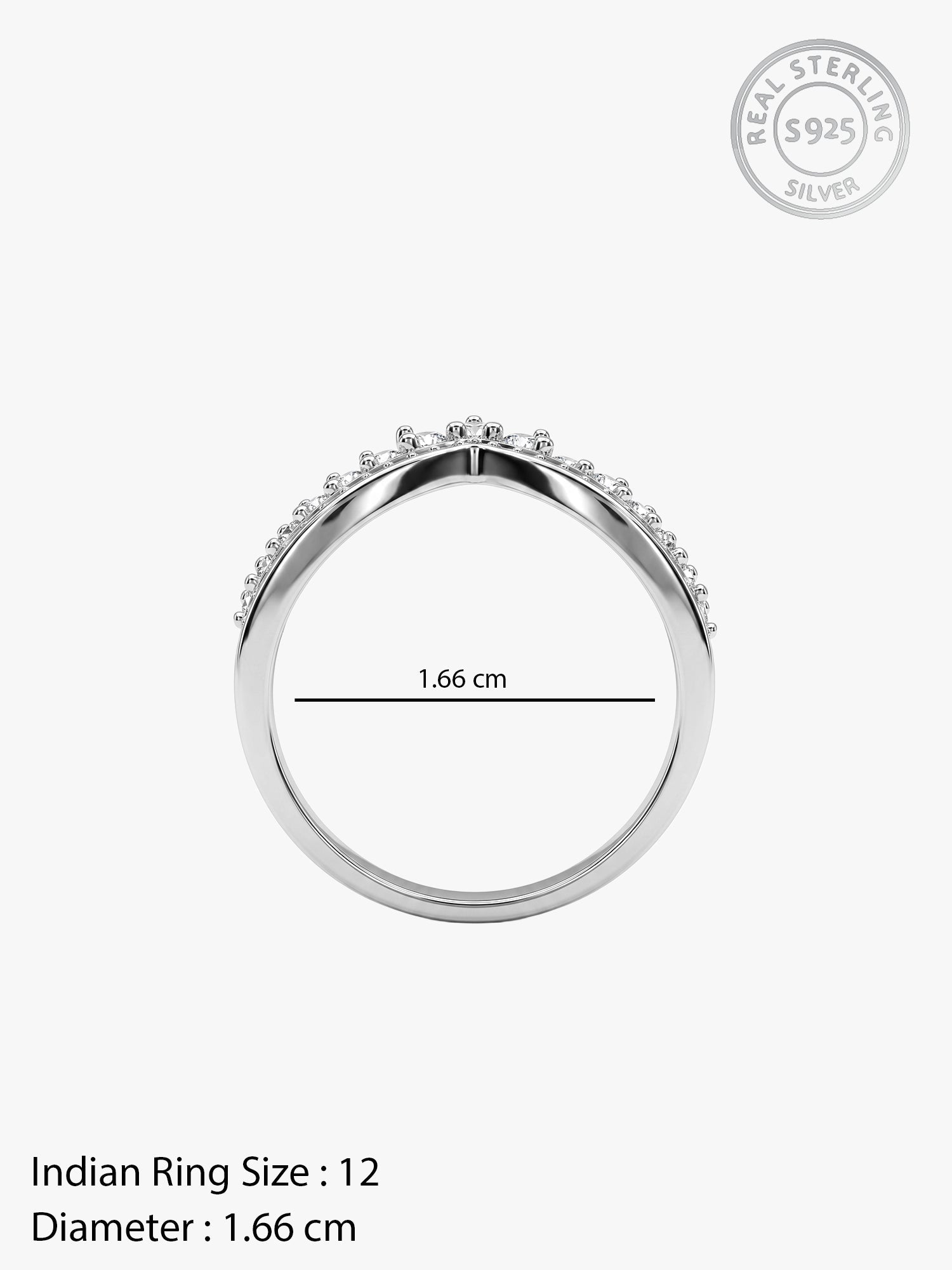 Silver Mesmerising Vanki Ring