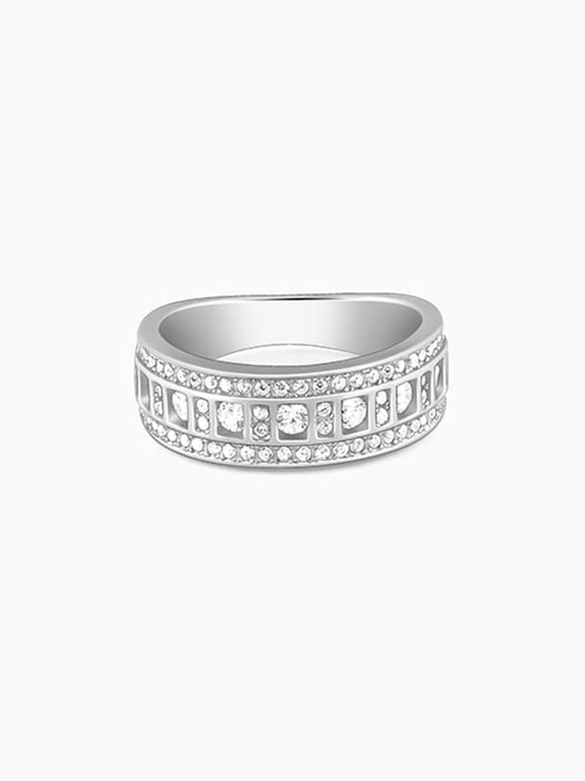 Silver Squares Ring