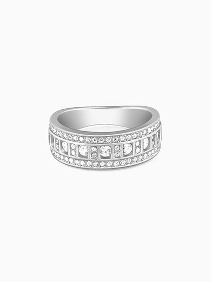 Silver Squares Ring