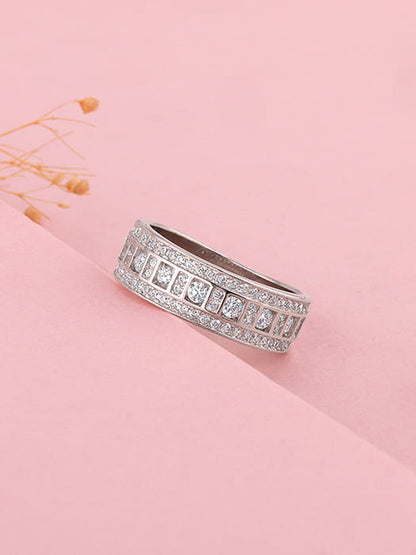 Silver Squares Ring