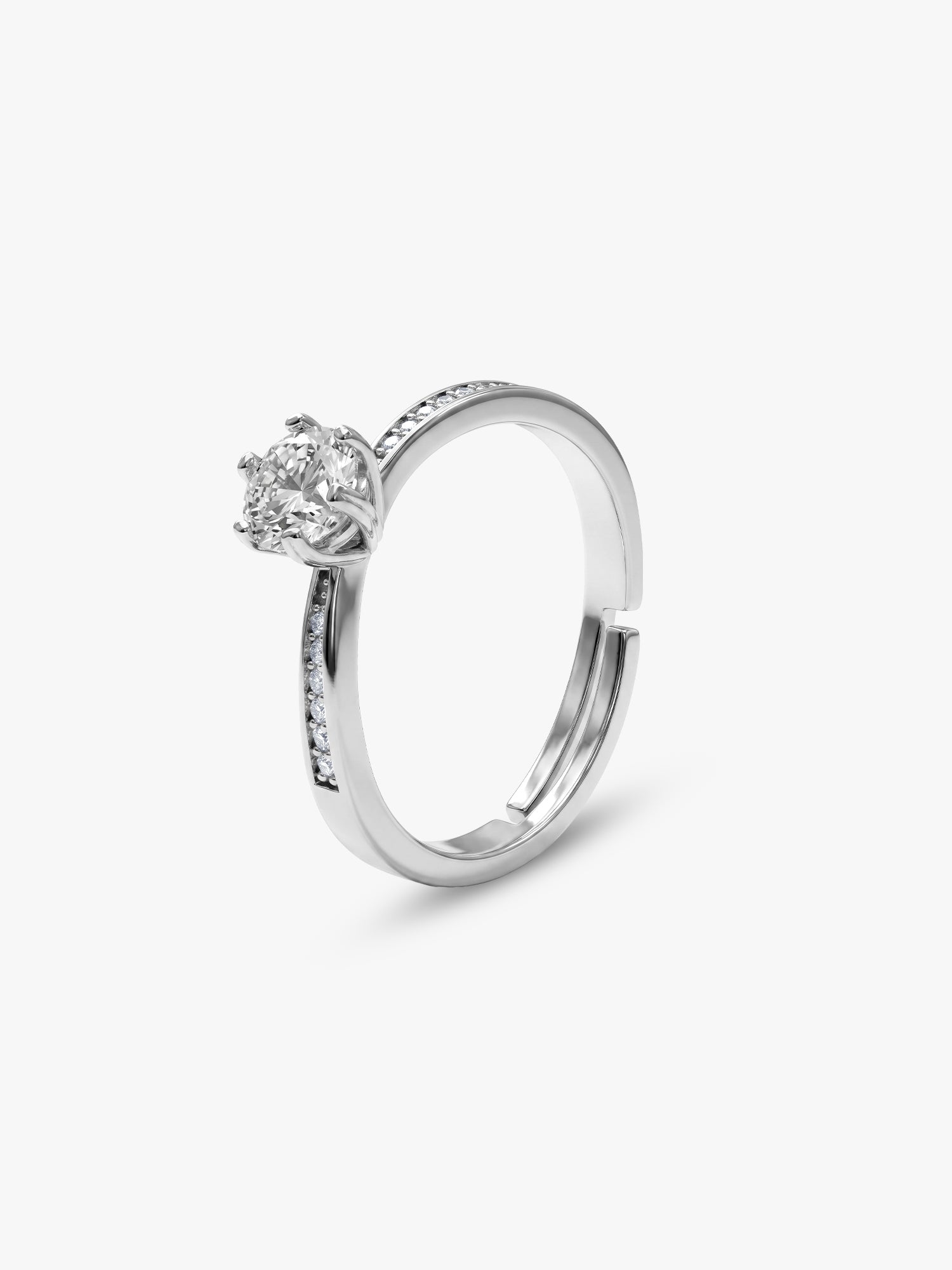 Silver Waver Glam Ring