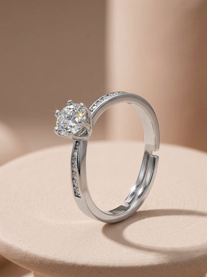 Silver Waver Glam Ring