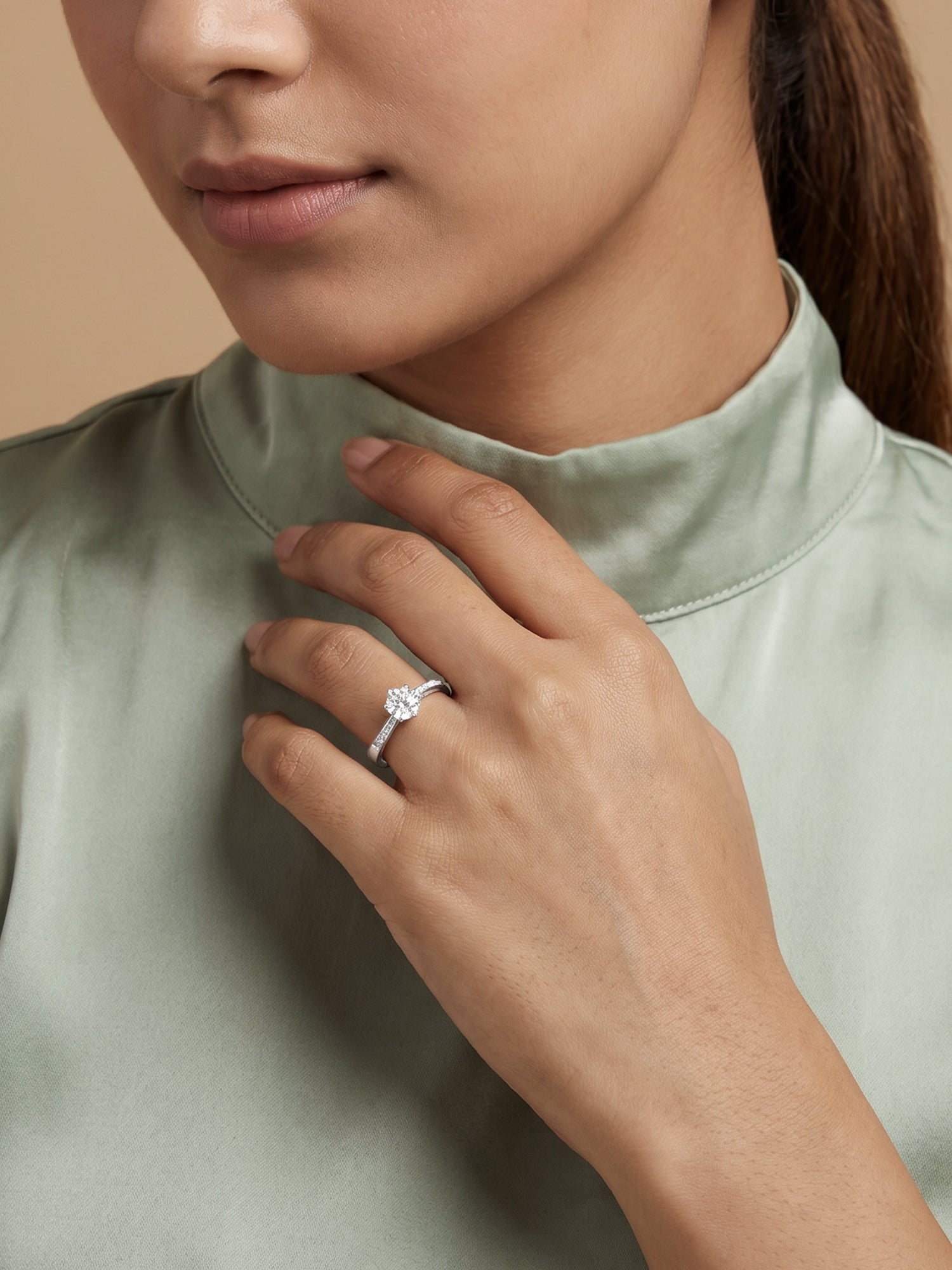 Silver Waver Glam Ring