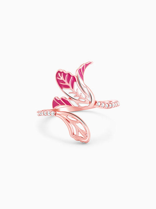 Rose Gold Shy Ebony Ring