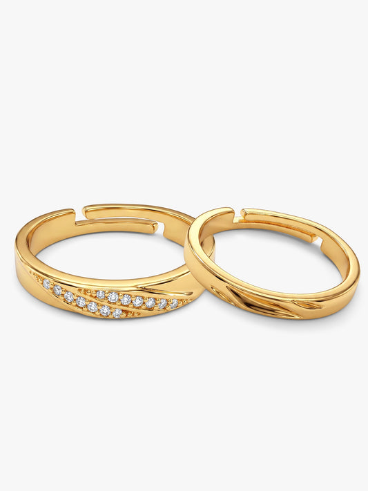 Golden Vintage Couple Bands