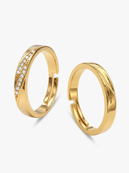 Golden Vintage Couple Bands