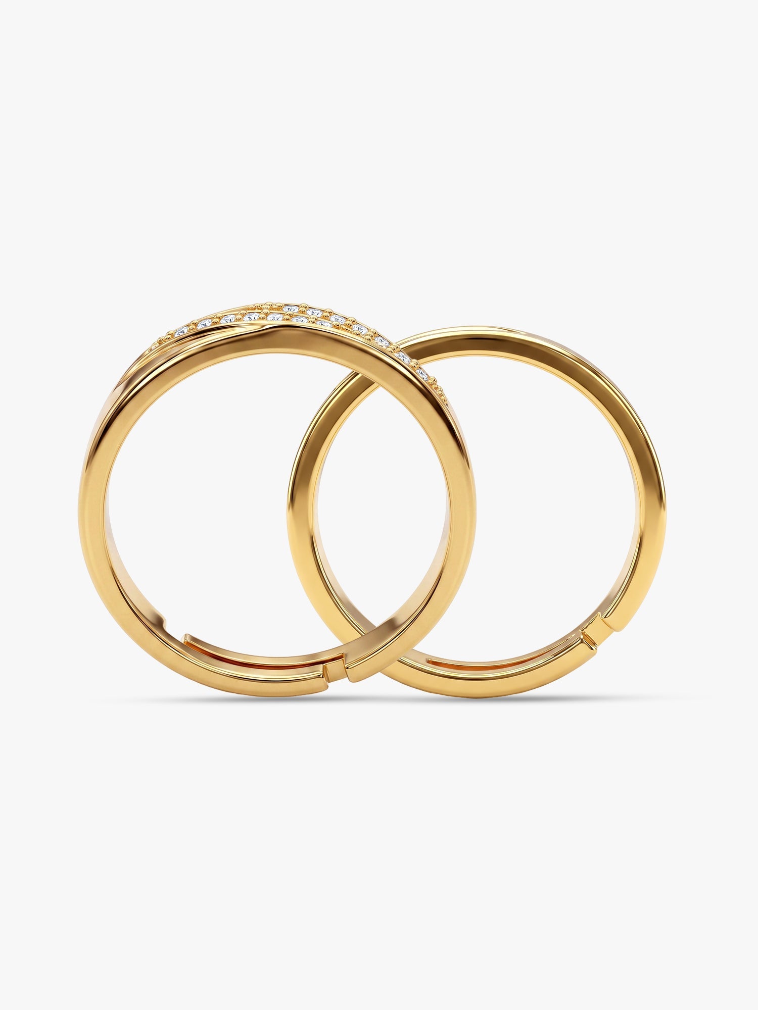 Golden Vintage Couple Bands