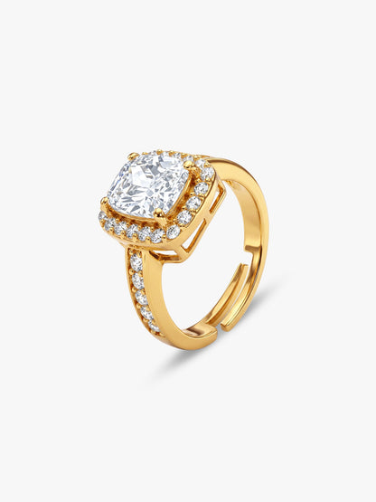 Golden Classic Solitaire Ring