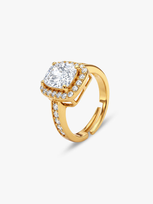Golden Classic Solitaire Ring
