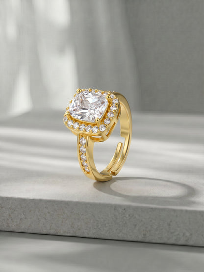 Golden Classic Solitaire Ring