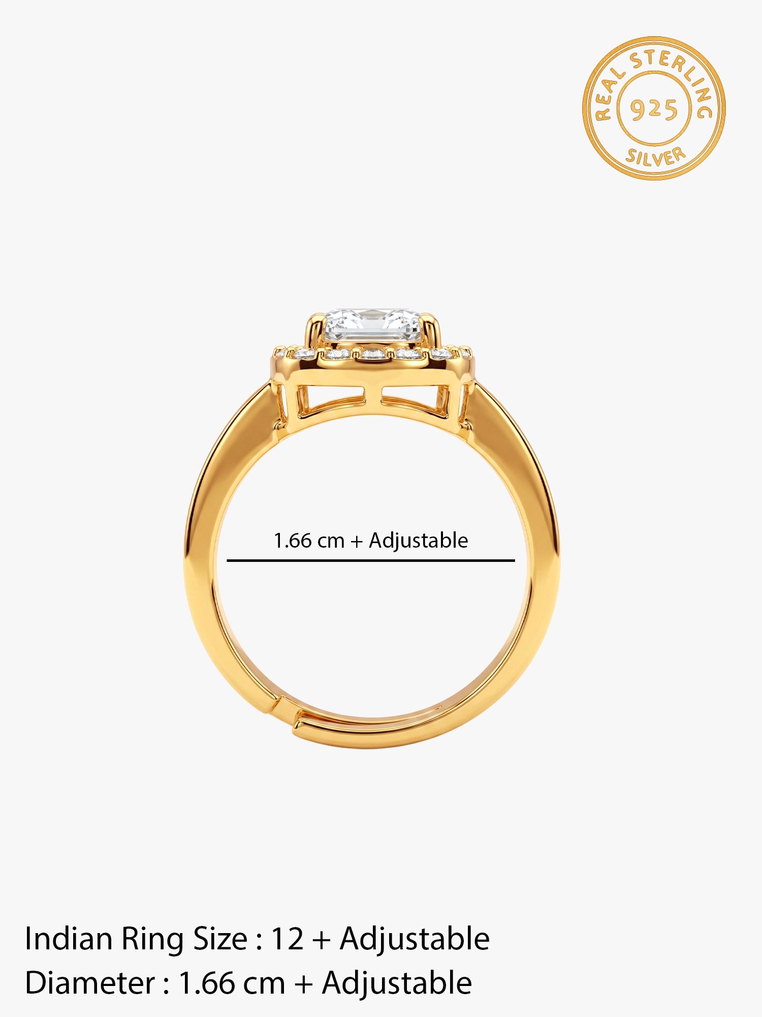 Golden Classic Solitaire Ring