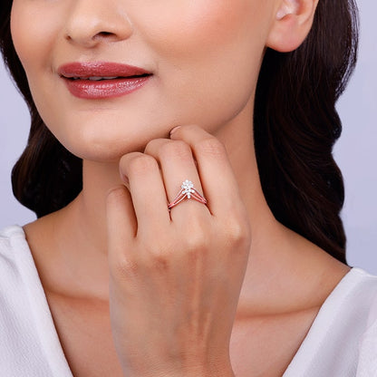 Rose Gold Fleur-De-lis Ring