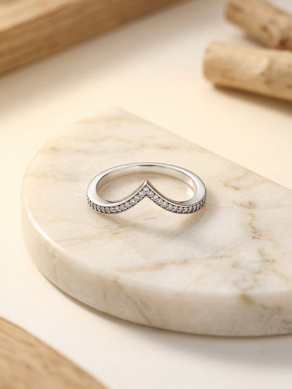 Silver Zirconia Vanki Ring