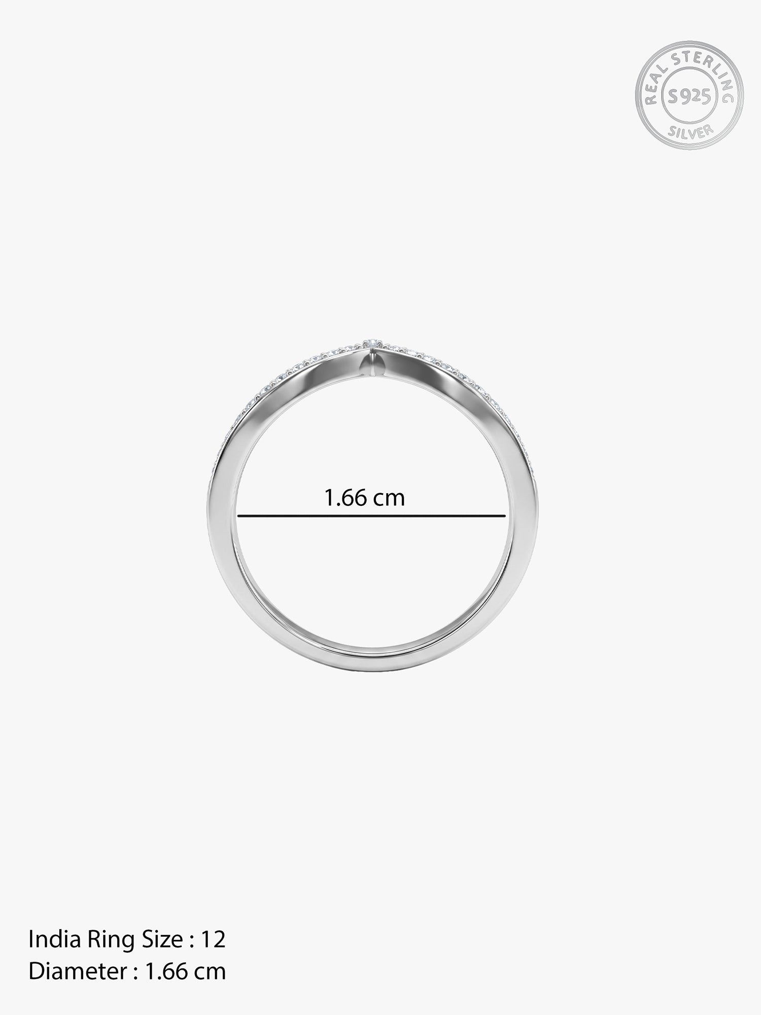 Silver Zirconia Vanki Ring