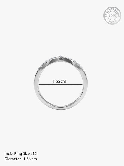 Silver Zirconia Vanki Ring