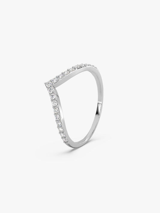 Silver Solid Shine Vanki Ring