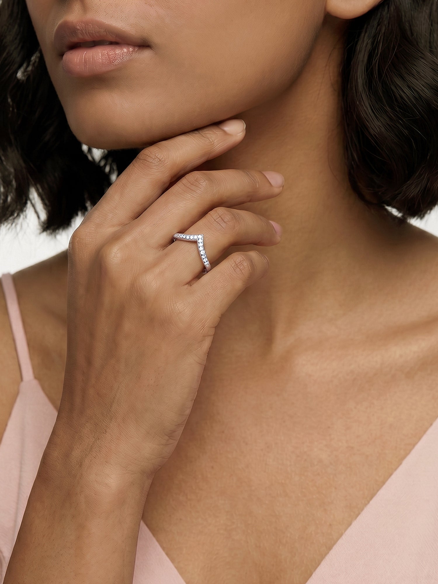 Silver Solid Shine Vanki Ring