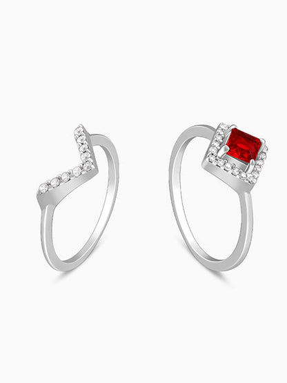 Silver Princess in Red Ring