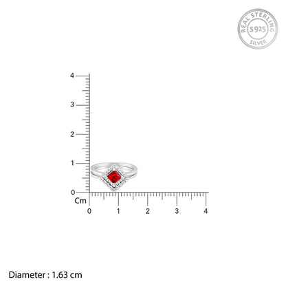 Silver Princess in Red Ring