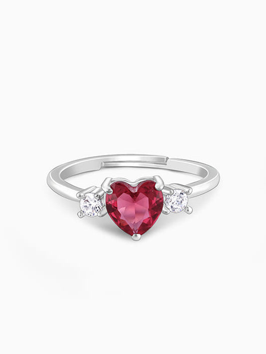 Silver Stay With Me Ring