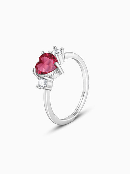 Silver Stay With Me Ring
