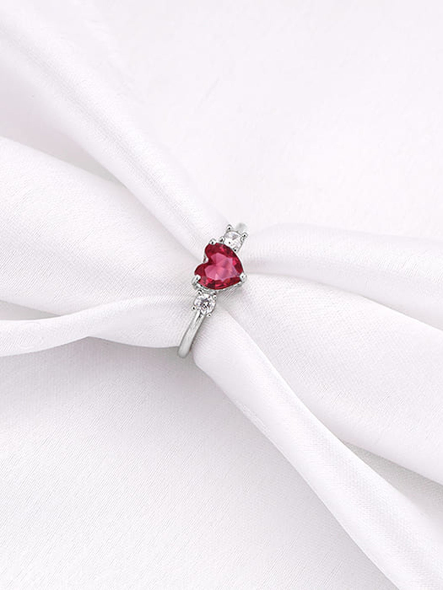 Silver Stay With Me Ring