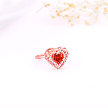 Rose Gold Adorable Heart Ring
