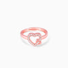 Rose Gold Locked In Love Ring