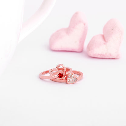 Rose Gold Lovie Dovie Stackable Rings