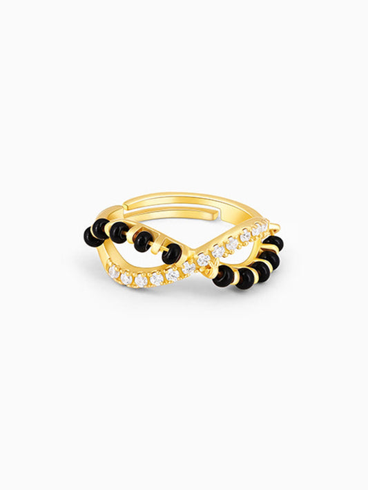 Golden Knots For Infinity Mangalsutra Ring