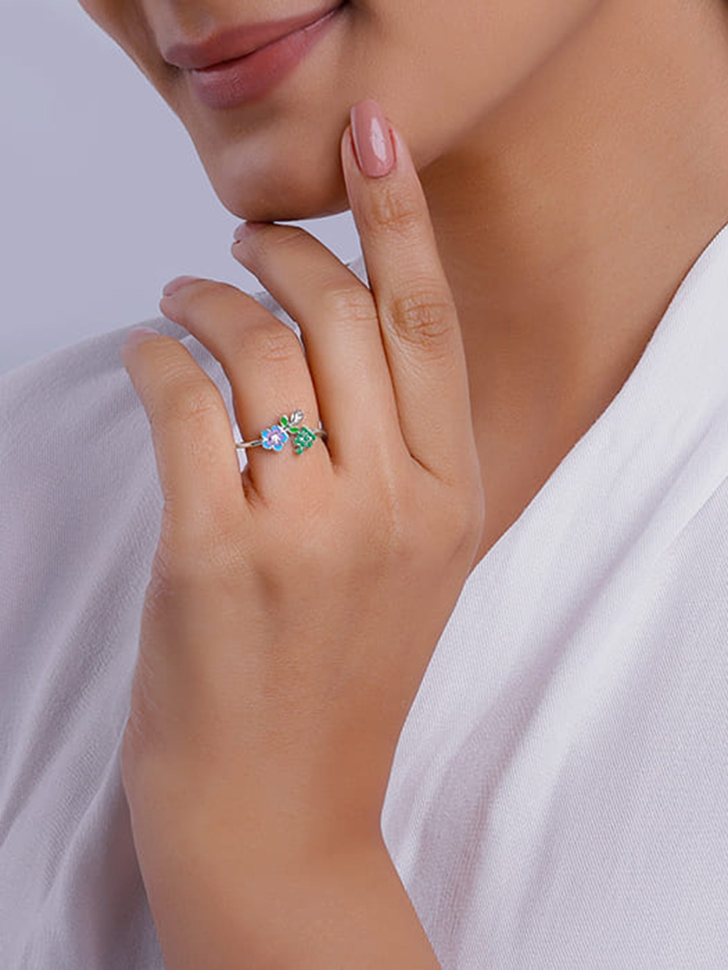 Silver Nectar Love Ring