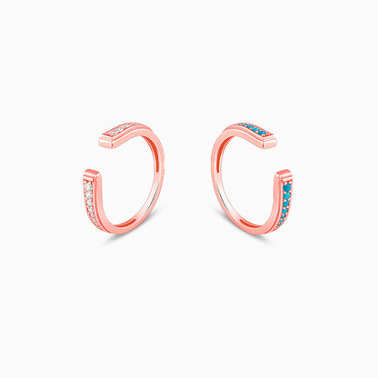 Rose Gold Bird Stack Rings